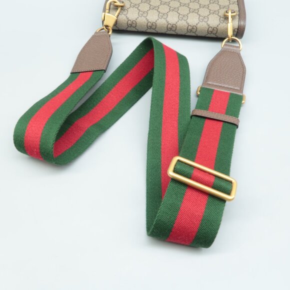 GUCCI Tiger Multicolor W/P Mixed Media Canvas Shoulder Bag - Picture 6 of 12